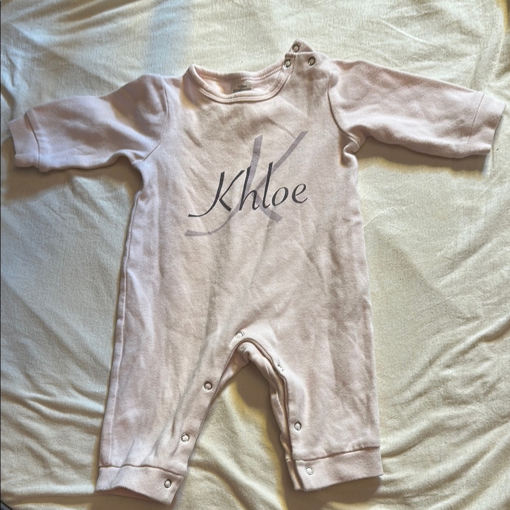 Khloe Baby Onesie - Light Pink